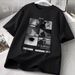 【DORAE】Unisex Oversized T-shirt (100% Cotton) Off-White ("FREEDOM WARRIOR Photo Collage" Print & Minimalist Street Casual Design)_viptrois.com