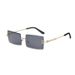 Fashion Square Rimless Sunglasses For Women - UV400 Protection Gradient Lens Chic Style Outdoor Sports Driving Fishing_viptrois.com