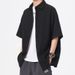 Retro Men's Summer Shirt Loose Fit Student Style Niche Design Fun New Outerwear Top Hong Kong Inspired_viptrois.com