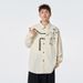 Men's Clothing Men's Chinese Streetwear Embroidered Shirt, Oversized Distressed Long Sleeve Blouse With Asymmetric Paneling For Urban Layering_viptrois.com