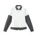 Men's Streetwear Layered Long Sleeve T-Shirt | Plaid Collar Polo Shirt | Oversized Fit | Unisex Fashion_viptrois.com