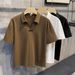 Men's Wrinkle-Resistant Short-Sleeve Shirt – Breathable & Stylish Casual Office Wear (Black/White/Deep Brown, Sizes M-3xl)_viptrois.com