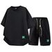 Men's 2-Piece Short Sleeve T-Shirt & 5-Inch Shorts Set | Casual Athletic Summer Outfit | Soft Breathable Fabric | Multiple Colors_viptrois.com