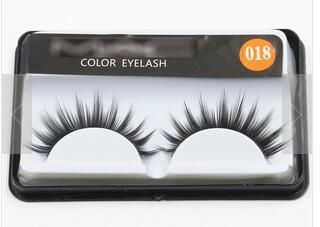 018 A pair of fake eyelashes pure handmade natural nude makeup false eyelashes_viptrois.com