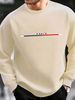Men's Loose And Casual Fashionable Paris Letter Pattern Printed Round Neck Long Sleeved Pullover Hoodie For Autumn And Winter_viptrois.com