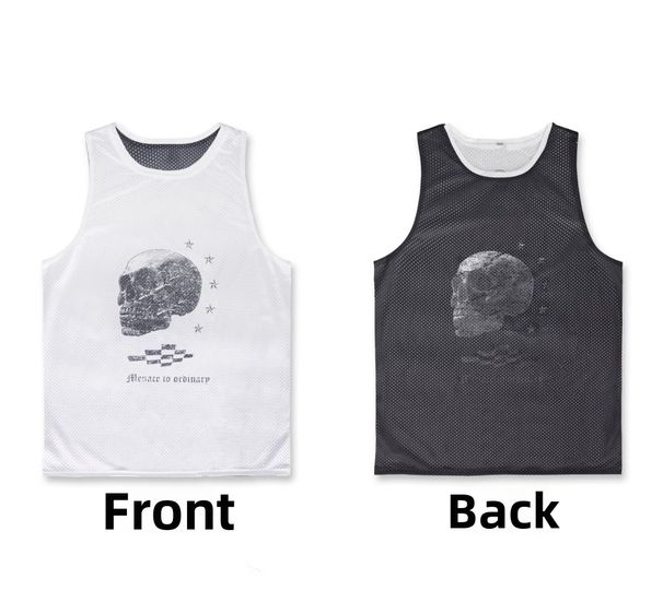 Men's Reversible Basketball Vest Quick Drying Sleeveless Sports Waistcoat Summer Trendy Brand Fitness Training Running Top_viptrois.com