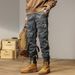 Men's Clothing Vintage American Style Cargo Jogger Pants - Stretchy Multi-Pocket Workwear With Adjustable Drawstring (Grey, Khaki, Black)_viptrois.com