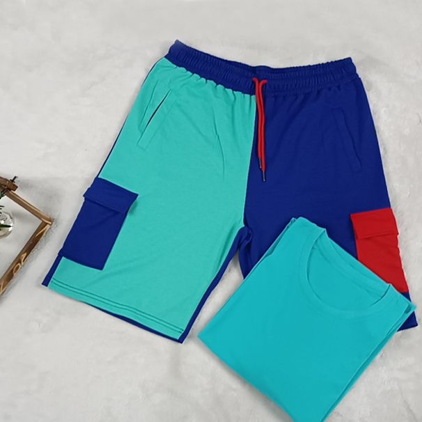 Men's Casual Sports Short Sleeve T-Shirt And Shorts Set Versatile Fashion Clothing For All Seasons_viptrois.com