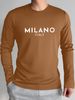 Men's Long Sleeved Round Neck Black T-shirt Top Loose 100 Cotton Tops_viptrois.com