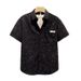 Men's Clothing Printed Ink Splashed Ice Silk Beach Short Sleeved Shirt Men's Summer Thin Loose Half Sleeved Shirt Jacket_viptrois.com