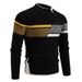 Pure In Stock And American 2024 New Autumn Winter Sweater Knitted Color Block Half Turtleneck European Size Pullover Base_viptrois.com