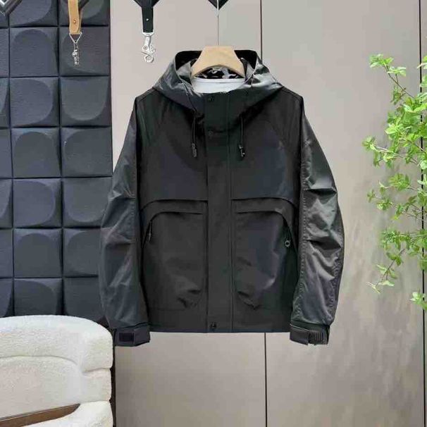 Classic Embroidered Small Logo On The Chest, Embroidered Hooded Zipper Jacket, Versatile For Men And Women_viptrois.com
