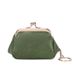 Women's Wallet & Men's Wallet Retro Clip Coin Purse Compact Portable Key Bag Pu Solid Color Coin Storage Bag_viptrois.com
