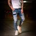 Men's Clothing Denim Ripped Men's Pants Autumn Slim Fit New Elastic Trousers Men's Skinny Jeans_viptrois.com