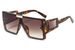 Two Circles Super Large Frame One Piece Rivet Sunglasses Personality One Piece Men And Women Sun Visor Sunglasses 69550_viptrois.com