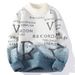 2026 Fashion Knitwear Pullovers Youth/Men Half High Collar Letter Jacquard Long Sleeve Sweater_viptrois.com