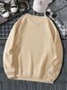 Men's Loose Casual Fashion M WAKE UP Letter Printed Round Neck Long Sleeved Sweatshirt For Autumn And Winter_viptrois.com