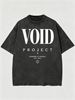 Men's Clothing Light Luxury T Shirt Short Sleeve VOID Globe Letter Printing Round Neck T-Shirts_viptrois.com