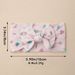 children's hair accessories European and American baby cute digital printed bow headband elastic nylon baby hair band_viptrois.com