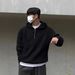 Autumn Hoodie Men's Half Zip Hooded Sweater Thick Knit Sweater Jacket_viptrois.com