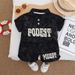 Summer 2025 New Full Printed Letter Casual Fashion Polo Collar Short Sleeve Two Piece Set_viptrois.com