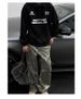 Autumn And Winter Letter Half Zipper Lapel Hoodie, Fashionable And Casual, Versatile, Loose And Stylish Top_viptrois.com