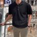 Men's Breathable Short Sleeve Polo Shirt – Relaxed Fit & Moisture-Wicking (S-2XL, Black/White/Beige/Charcoal)_viptrois.com