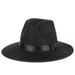 Shanghai Beach Xu Wenqiang Same Style Hat Wide Brim Hat Men And Women Stage British Gentleman Hat Wool Felt Hat Street Dance Hat_viptrois.com