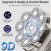 9D Bald Head Shavers 6 In1 Electric Shaver Cordless Wet Dry Rotary Razor For Men_viptrois.com