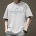 Short Pure Cotton T-shirt Summer Round Neck Loose Fit Men's Casual Half Sleeved Clothes Printed British_viptrois.com