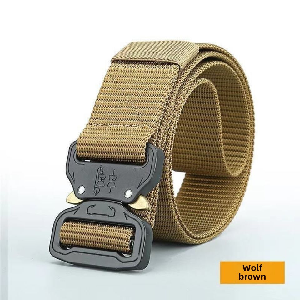Cobra buckle tactical belt buckle nylon men's outdoor sports canvas military training belt fashion special_viptrois.com