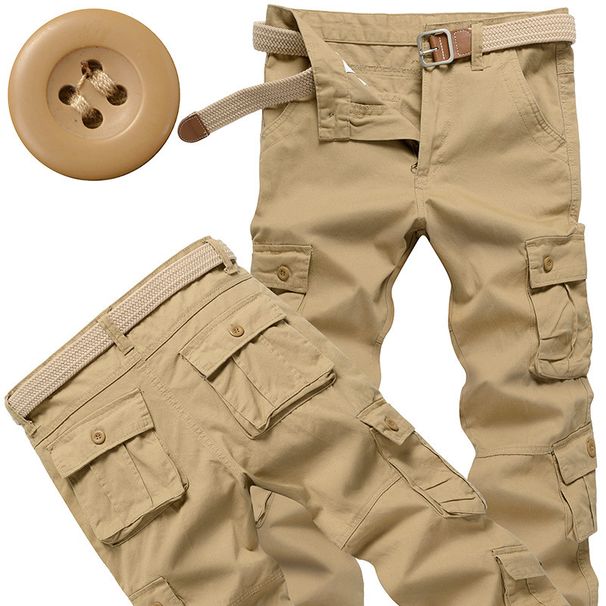 German Environmentally Friendly Fabric Overalls, Fattened And Enlarged Loose Casual Pants, Elastic Waist Pure Cotton Working Pants For Men_viptrois.com