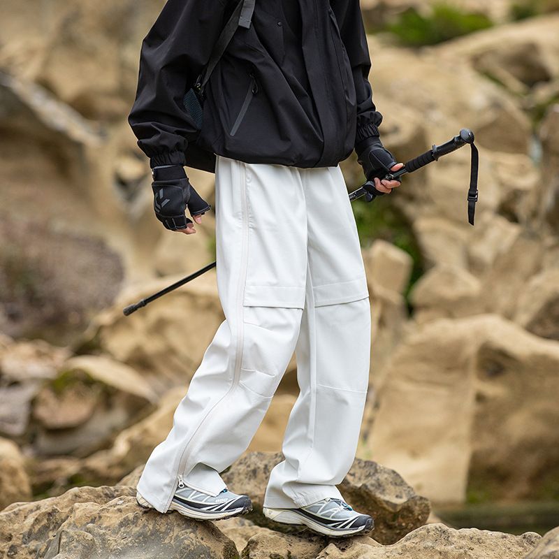 Men's Clothing Mountain Outdoor Assault Pants Men's Climbing Sports Side Opening Casual Pants Functional Style Workwear Trousers_viptrois.com