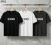 3 Pack Men's Oversized T-Shirts, 100% Cotton Crew Neck Casual Tees, Relaxed Fit Minimal Diamond Logo & Letter Print Design, Black White Grey_viptrois.com