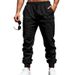 Men's Waffle-Knit Cargo Pants – Breathable Polyester Streetwear Joggers With Multi-Pockets (Black/Navy/Beige, S-Xxxl)_viptrois.com