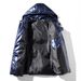 Men's Clothing Winter Fashion Thickened Hooded Cotton Coat Glossy Cotton Jacket Silicone Small Logo Casual Puffer Jacket Cotton Coat_viptrois.com