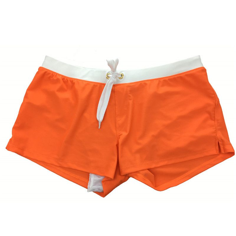 Men's Clothing Swimming Trunks Men's Swimming Trunks Back Pocket Design Quick Drying Beach Pants Boxer Briefs Swimsuit Men_viptrois.com
