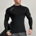 Tech Series Men's Long Sleeve, Close-fitting, Training Top, Quick-drying, Cycling, Sportswear, High Elasticity, Running_viptrois.com