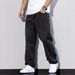 Men's Clothing Men's High Stretch Casual Trousers Loose Fitting Washed Distressed Straight Leg For Formal & Casual_viptrois.com