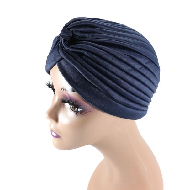 elastic women's headscarf hat soft base head cover chemotherapy headscarf Bennie Twisted India_viptrois.com