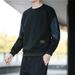 Men's Fleece-Lined Hoodie & Jogger Set – Winter Warm Cotton Blend Sweatsuit, Relaxed Fit Casual Outfit For Streetwear & Sports_viptrois.com