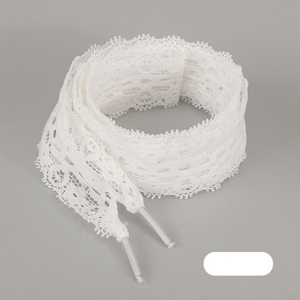 Shoe Accessories personality fashion canvas shoes leather shoes black white camel elastic shoelaces_viptrois.com