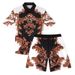 Men's Clothing Thin Five Point Sleeve Suit Men's Summer Large Size Loose Mid Sleeve T Shirt Pleated Two Piece Sportswear_viptrois.com