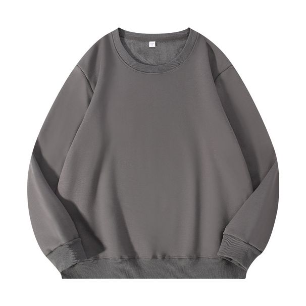 Unisex Fleece-Lined Oversized Crewneck Sweatshirt – 360g Cotton Blend, Warm & Comfortable, 20 Colors, Anti-Wrinkle (M-5XL)_viptrois.com