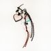 Bag Charm New Bag Hanging Love Bag Pendant Pink Peach Heart Braided Rope Lanyard Leather Keychain Pendant_viptrois.com