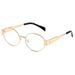2024 Oval Sunglasses – Small Round Metal Frame Fashion Glasses For Men & Women_viptrois.com