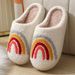 Cotton slippers winter autumn home with plush warm and dirty month shoes cartoon Halloween_viptrois.com
