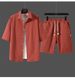 Men's Clothing Short Sleeved Shirt Shorts Trendy Suit Student Teenager Casual Two Piece Suit_viptrois.com
