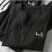 Men's Clothing new thin casual sports suit men's summer Chinese style high-end V-neck embroidery slim short-sleeved two-piece suit_viptrois.com