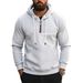 Cross-Border European And American Style Autumn Winter Heavyweight Hooded Thickened Casual Jacket Men's Loose Sweatshirt_viptrois.com